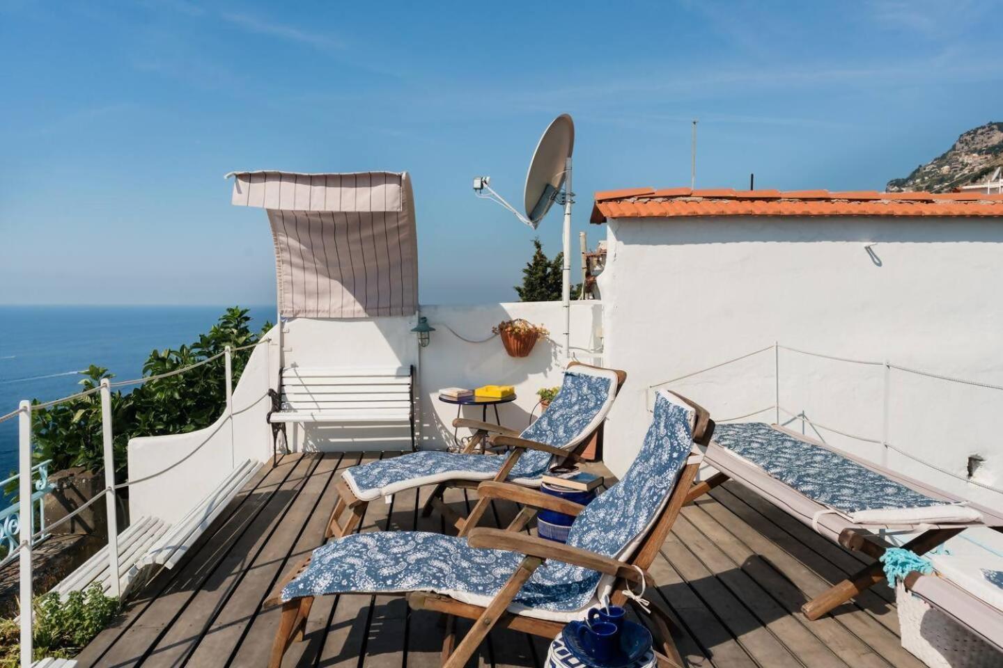 Perla Nel Blu Villa Affacciata Sul Mare Conca dei Marini Luaran gambar